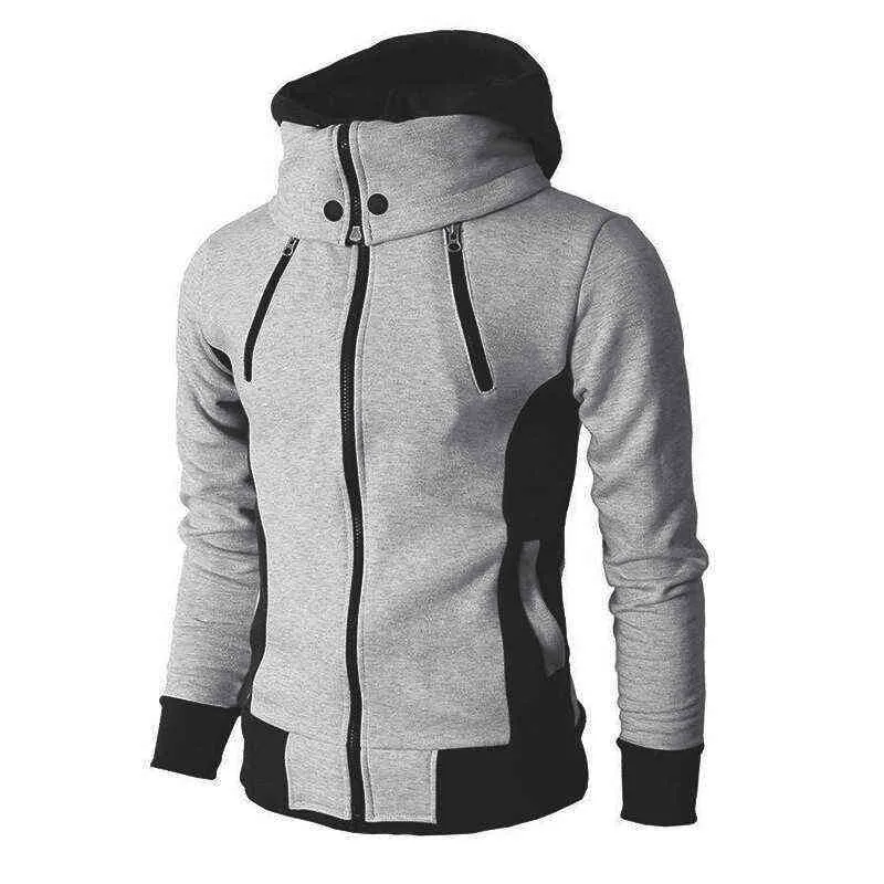 Herbst männer Hoodies Casual Windjacke Männlichen Mode Mantel Jacke Mit Kapuze Warm Zipper Botton Outwear chaqueta hombre Dropshipping Y1109