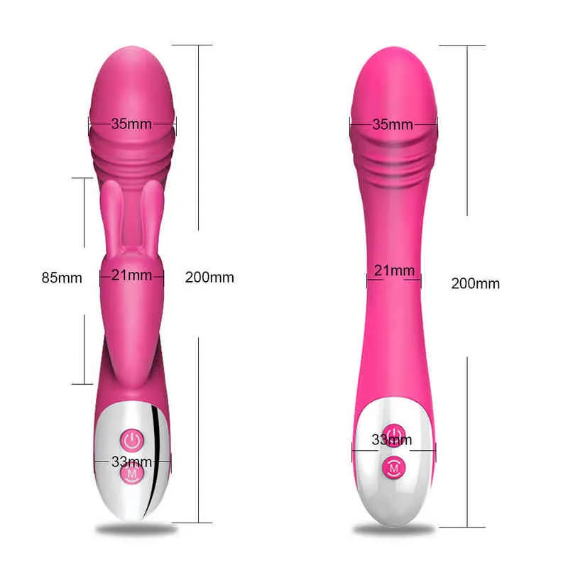 Nxy vibrators g spot kanin dildo vibrators sex leksaker för kvinna vagina klitoris stimulator kvinnlig onani kvinnlig kroppsmassage 0104