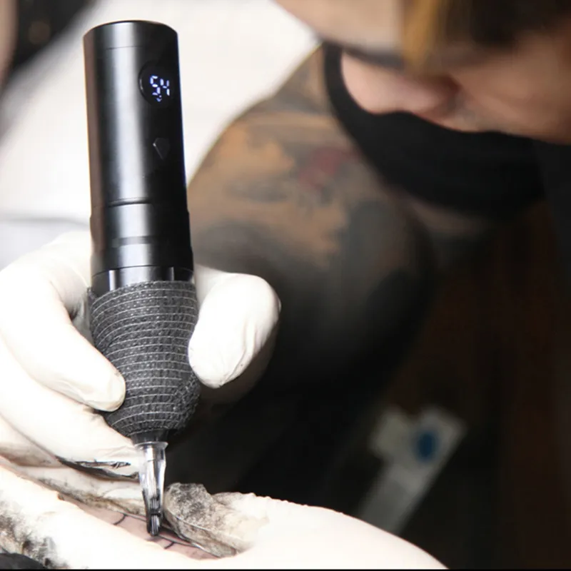 Máquinas de caneta de tatuagem eletrônica, gesto de carregamento, ajuste de tensão, linha de corte, integração de neblina, máquina 1841795
