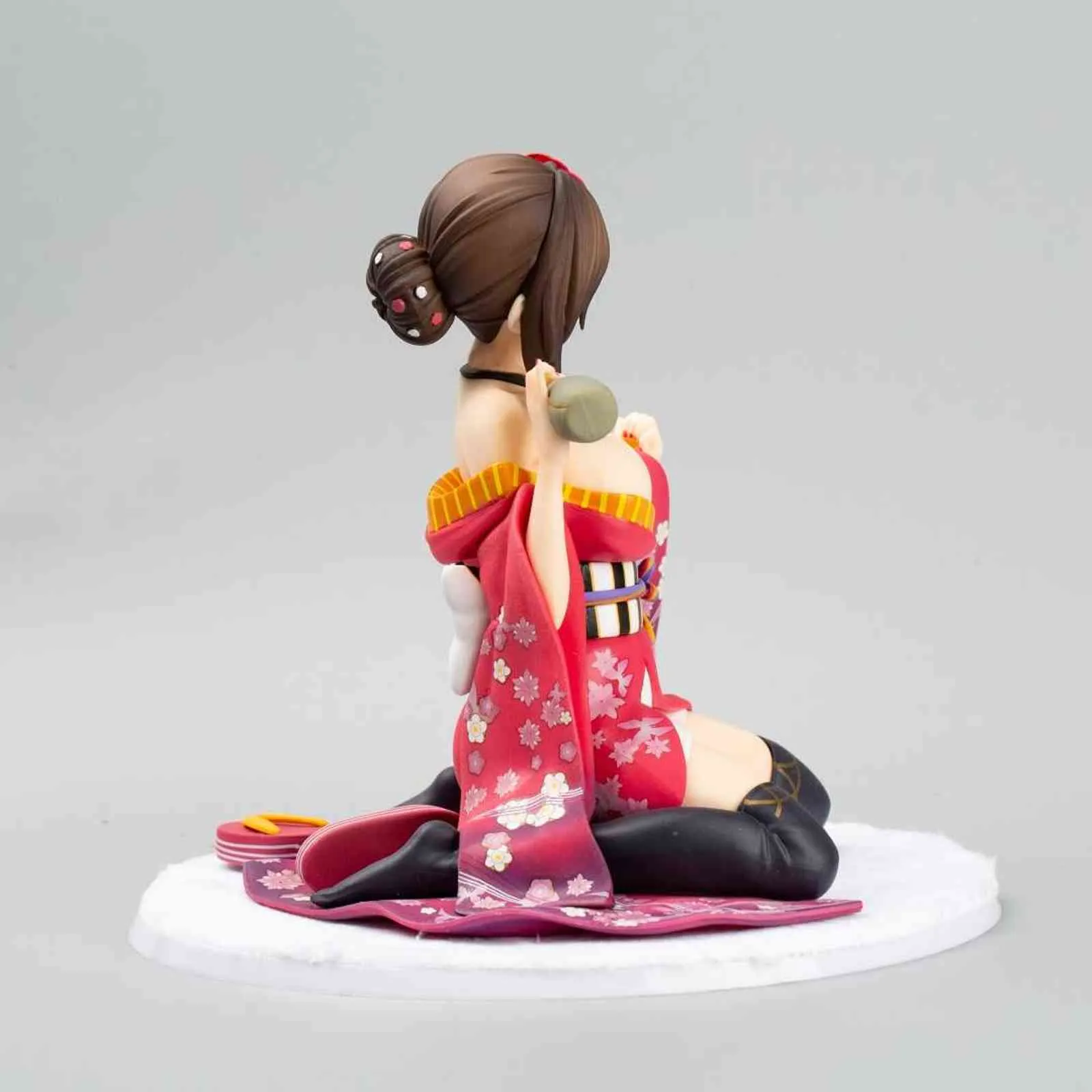 1/6 Native Pink Cat Mataro Anime giapponese Kimono Girl PVC Action Figure Toy 16cm Gioco Statua Modello da collezione adulti Regalo bambola H1105