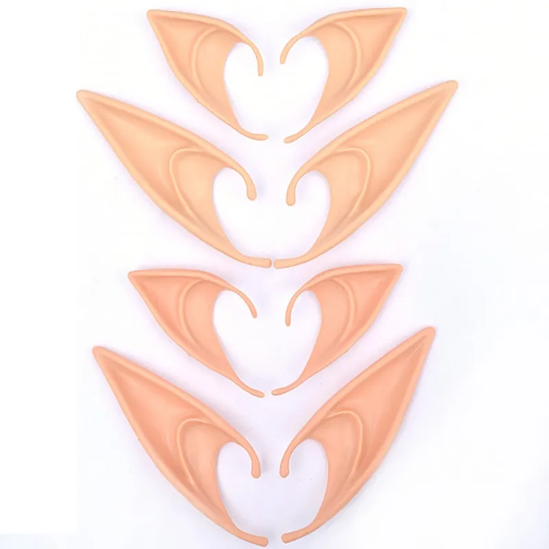 Mysterious Angel Elf Ears Accessori Fairy Cosplay Accesso di Halloween Christmas Party Latex Punta punta Suggerimenti False Orecchie False PROPEGGIO NUOVO4483393