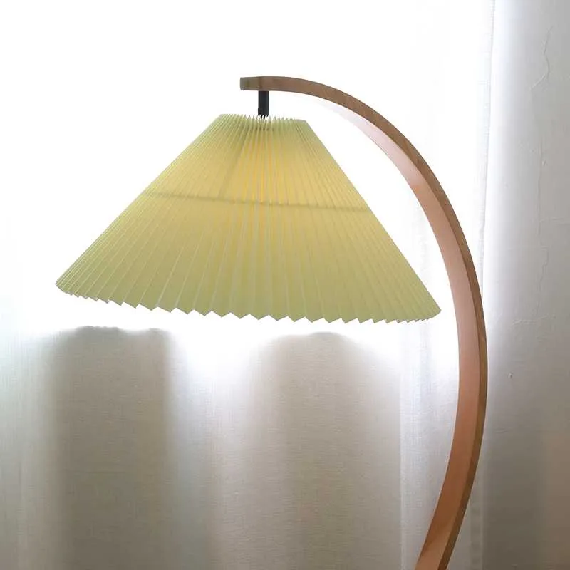 Lampadaire plissé vintage des années 1960, lampes de salon et de chambre à coucher275S