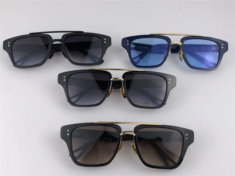 Новые солнцезащитные очки для мужчин, винтажные солнцезащитные очки в трех модном стиле, квадратная оправа, линзы UV 400 с футляром, высокое качество 250z