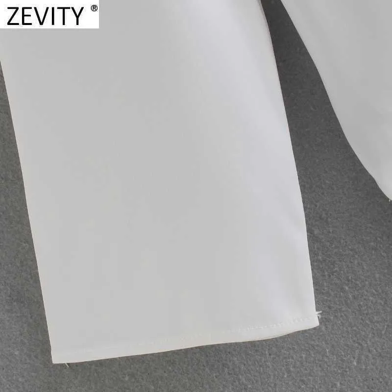 Zevity Women Vintage Cross V Neck Soft Satin Bodysuits Office Ladies Office Wear Patchwork Siamese Chic Slim Rompers DS8211 210603