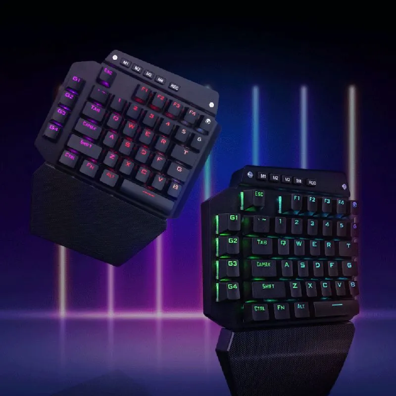 K700 односторонняя механическая клавиатура RGB светодиодная подсветка AudereMu Macro определяет