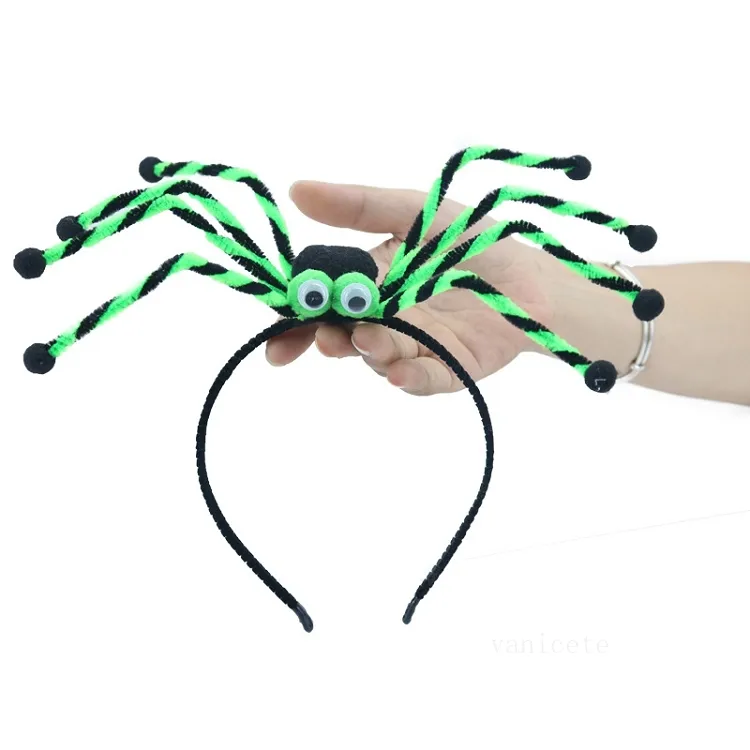 Party Favor Halloween simulation spider hair hoop women's holiday party horror headband clothing hair accessories T2I52749