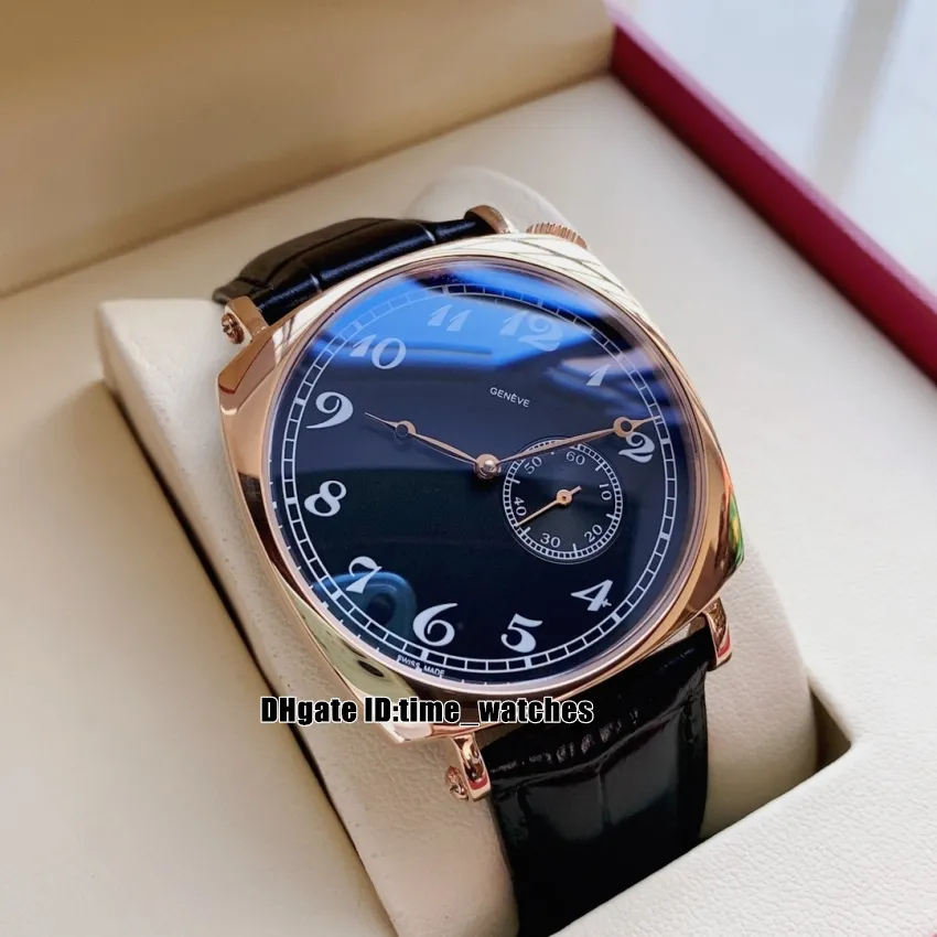 Nuovo orologio da uomo automatico Historiques American 1921 da 40 mm 82035 000R-9359 Cassa in oro rosa quadrante bianco cinturino in pelle marrone Alta qualità 301k