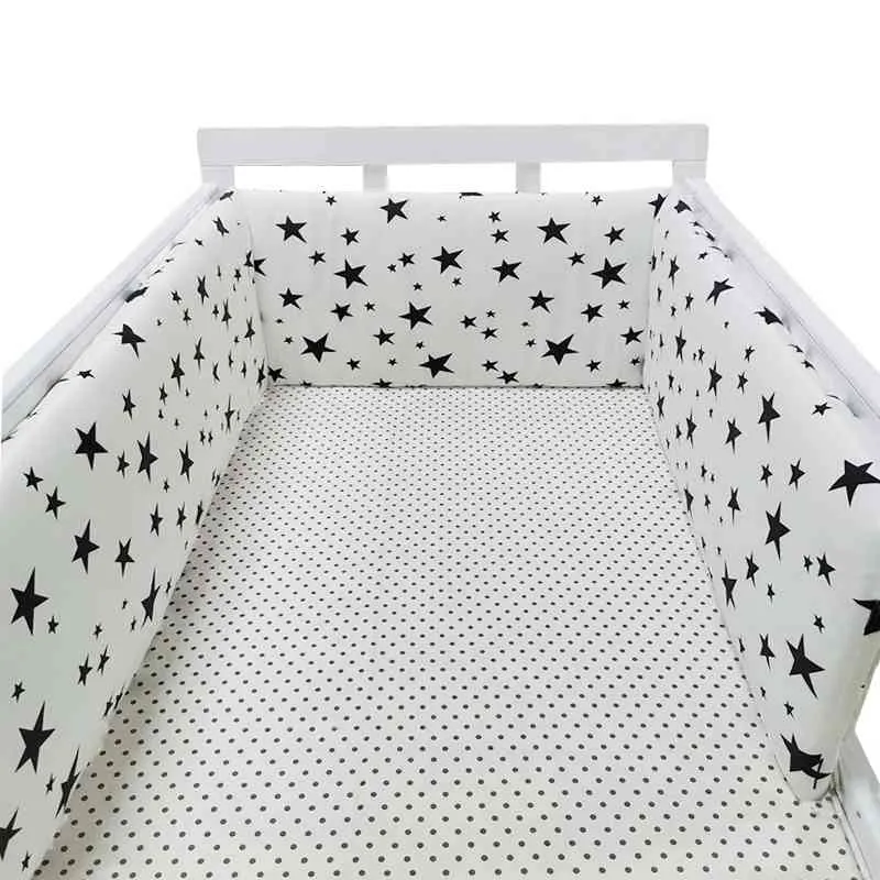 حضانة الأطفال نورديك ستارز تصميم سرير الطفل ثخانة السرير حول وسادة وسادة واقي سرير