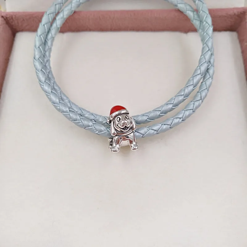 DIY подвески бусины для ювелирных изделий Комплект щенок клиренс Pandora 925 стерлингового серебра рождественские браслеты женщины мужчины браслет эстетическое ожерелье подвеска 791769en39