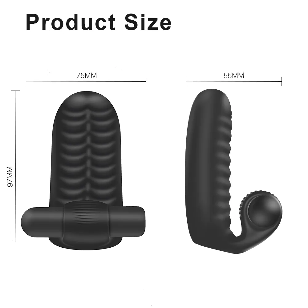 Nxy Sex Vibratoren Masturbatoren Fingerhülse G-Punkt Orgasmus Massage Klitoris Stimulation Weiblicher Masturbator Lesbenspielzeug für Frauen Erwachsene Produkt 1013