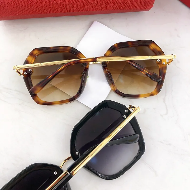 Designer óculos de sol Moda Cheetah Classic Rectangle Metal Series Vivid and Smart Business Casual Mulheres Mulheres quadro Optical Frame S2277