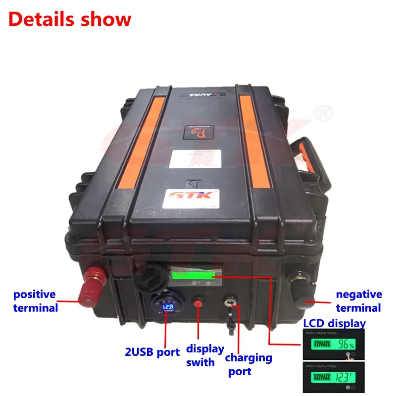 12V 100Ah lifepo4 lithium battery pack for solar system AGM UPS inverter golf trolley autocaravanas RV+10A charger