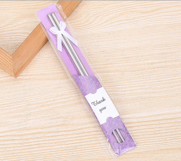 es de baguettes métalliques en acier inoxydable, cadeaux de mariage pour anniversaire d'affaires, vaisselle de maison, cadeau Whole244H