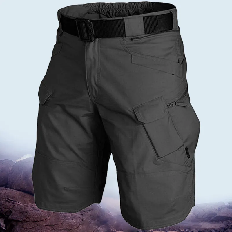 Big Size 5XL Classic Tactical Shorts Männer im Freien wasserdichte Militär Tarn Tarn Multipocket Shorts Herren Swat Cargo Shorts 210322