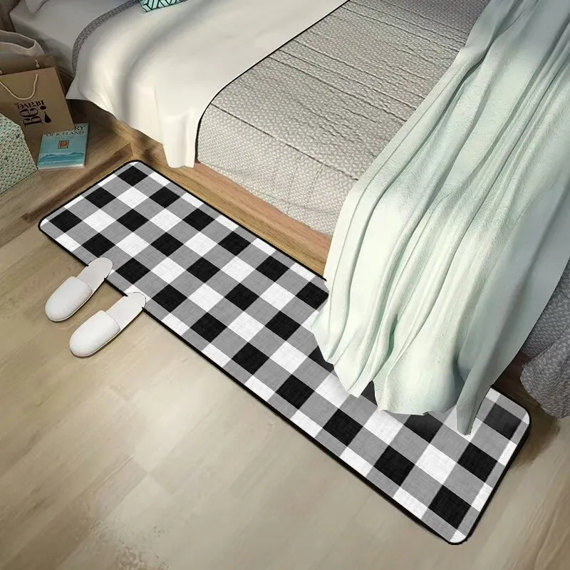 Bubble Kiss Cuisine Tapis Nordic Mode Noir Blanc Plaid Tapis Tapis antidérapants pour chambre à coucher Personnaliser Tapis de sol de couloir 210317