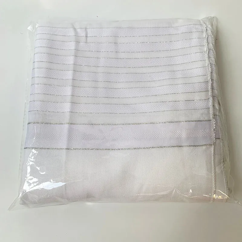 Jedaica Tallit Shawl Talit White Polyester com Tallis Bags Oração Lenfs Talis Israel Presente 140x190cm5053634