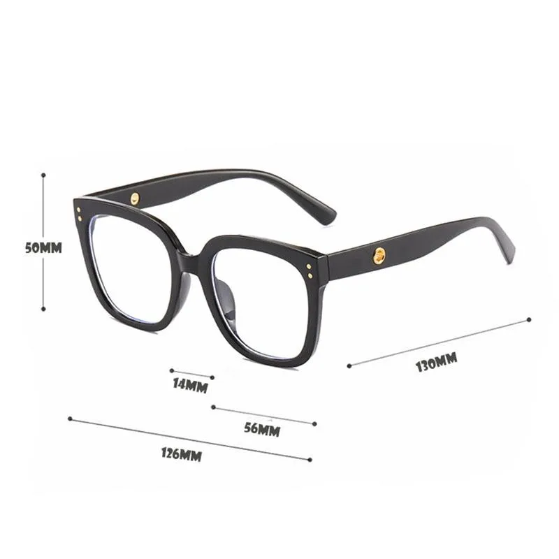 Occhiali da sole Anti blu occhiali leggeri cornice di occhiali quadrati telai donne uomini ottici computer occhiali266g