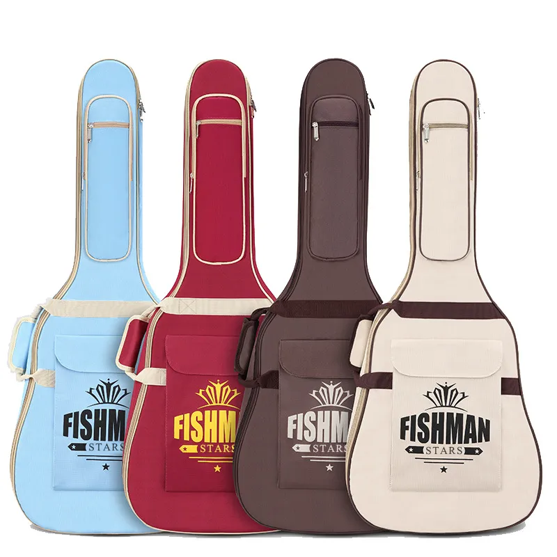 Bolsa de guitarra folclórica Guitarra à prova d'água de 10 mm de esponja de 41 polegadas Bolsa de instrumentos musical Bass261D