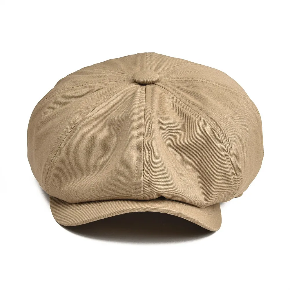 BOTVELA большая большая кепка газетчика, мужская саржевая хлопковая восьмипанельная шляпа, женские кепки для мальчиков-пекарей, шляпы цвета хаки в стиле ретро, мужские Boina Bere224S