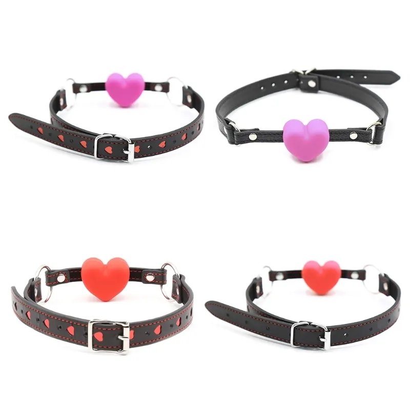 573C Yoga Hoofdsteunen Opener Mond Bal Perzikvorm met Verstelbare Bandjes SM Bondage Play Accessoires voor Dames Heren 2107228864011