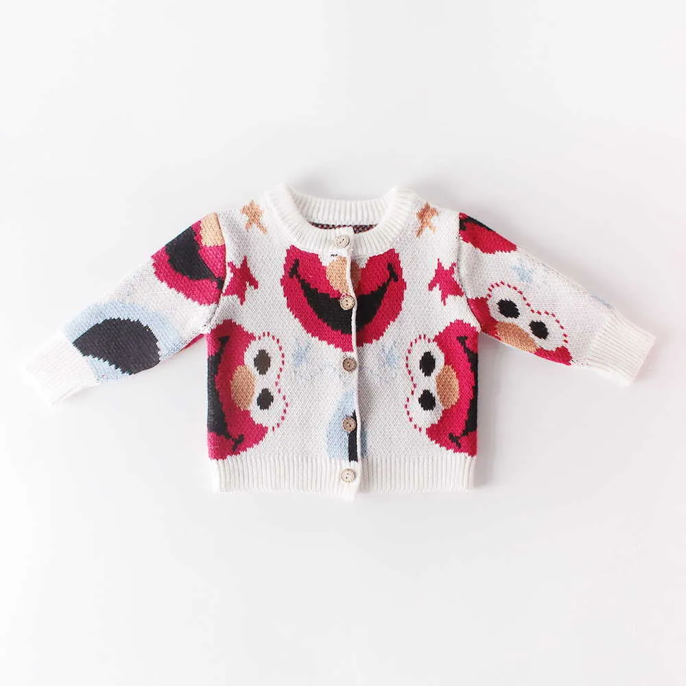 60-3-Bird Sweater Coat Romper for Baby