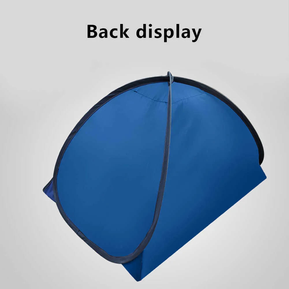 Sun Shelter Mini Beach Tent Portable Pop Up Beach Sun Tent with Storage bag for Sun Protection Camping Fishing Picnic Blue Y0706