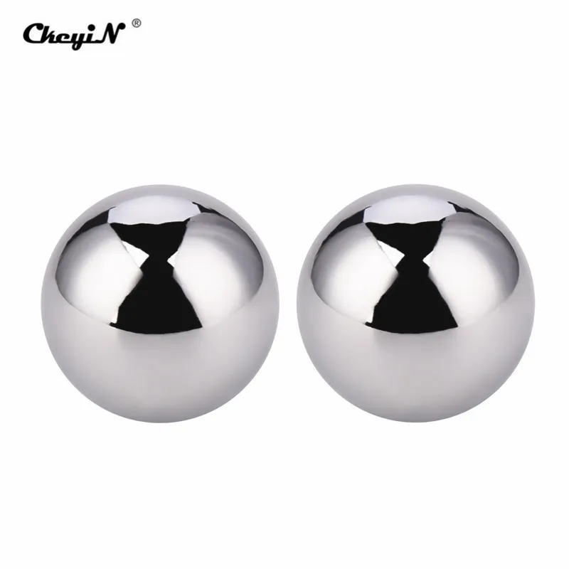 2 pièces balles Baoding argent maison en plein air soulagement du Stress doigt exercice thérapie Handballs équipement de Fitness soins de santé Durable