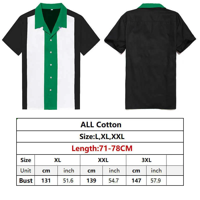 Big Size overhemden heren Bluse Herren Kurzarm Industrial Color Block Shirt,Vertikal gestreifte Herrenhemden Button-Down-Kleid 210527