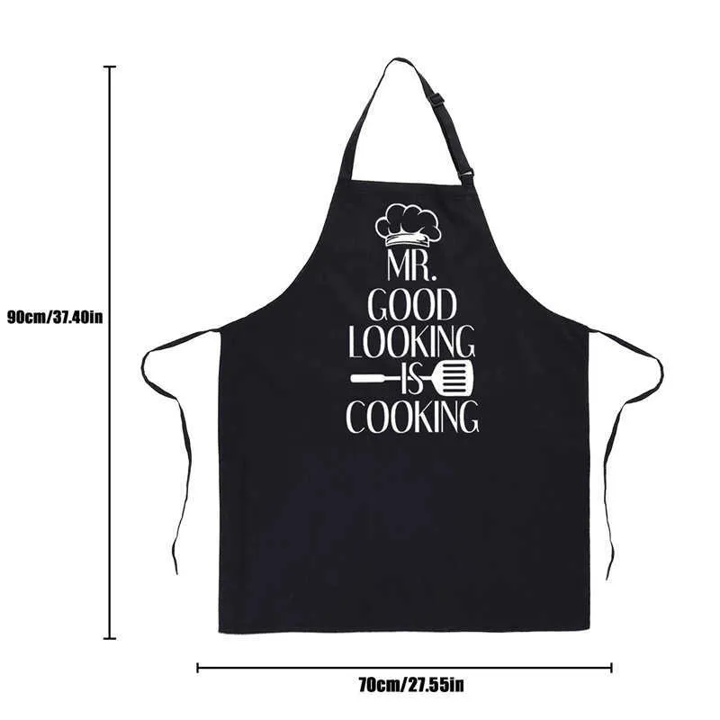 Kitchen Waterproof Apron Adult Funny Mens s Family Cleaning BBQ Drop For Men Cute Barista 210629