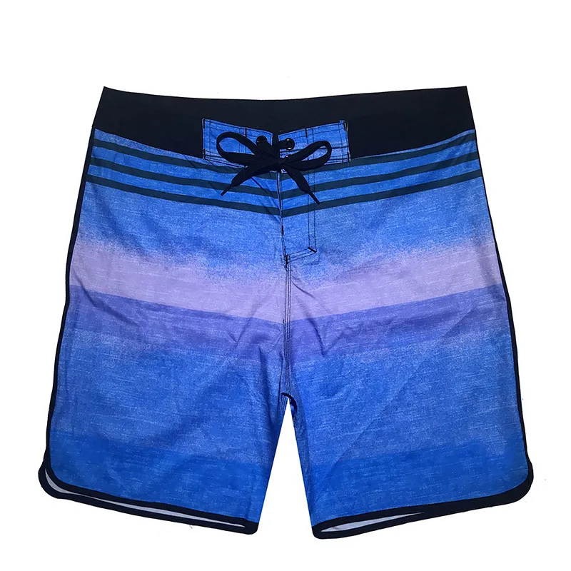 Drop Shipping Shorts de plage pour hommes Quick Dry Summer Boardshorts Plus Size Maillot de bain Imprimer Striped Travel Surf Bermuda Beachwear X0316