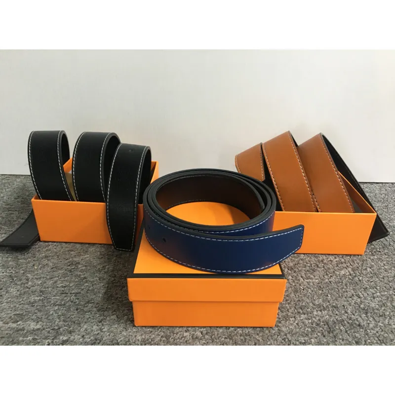 Mannen en vrouwen riemen gouden zilveren Hbuckle riem met mode grote letters gesp lederen top hoge kwaliteit 7 kleuren 3,8 cm kleine boxW22100