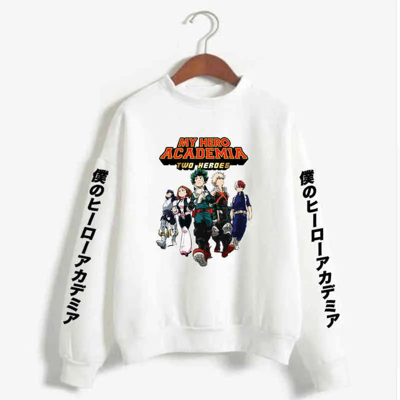 Harajuku anime min hjälte akademia cosplay jackor kläder kostymer män hoodies sweatshirts kläder toppar h1227