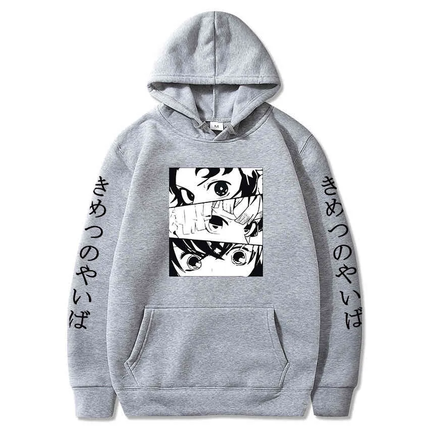 2020 Anime démon Slayer Kimetsu No Yaiba sweat hommes femmes Harajuku Homme polaire pull à capuche Y0319