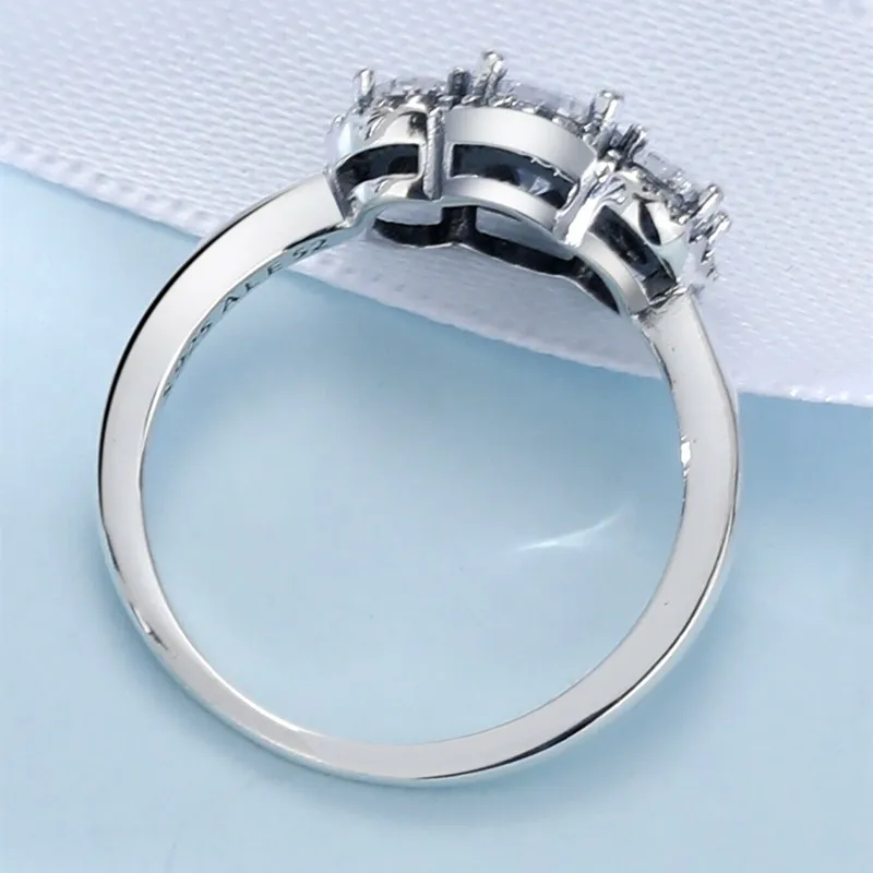 Biżuteria estetyczna Trzy kamienne designerskie projektant Pandora Pierścienie dla kobiet mężczyzn Para Pierścień Pierścień Birthday Valentine Prezenty 190049284Z