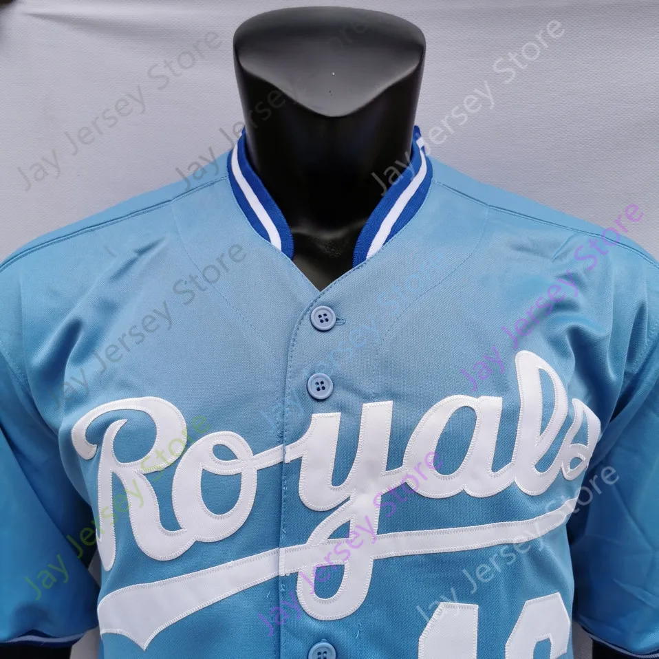 Koszulki baseballowe Bo Jackson Jersey 1989 ASG Patch 1985 zawróć niebieski 1987 1989 1991 1993 Cooperstown czarny prążkowany szary biały niebieski sweter rozmiar S-3XL