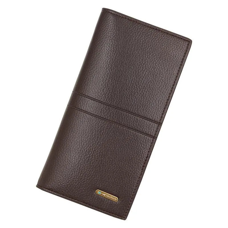 Männer Kupplungsbrieftaschen Tasche Lang Geldbörse Billfold für männliche Business -Style -Brieftaschenkartenhalter Vintage Design großer Billeteras261i