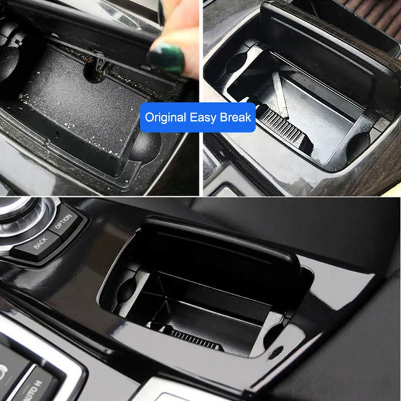 Nieuwe Zwarte Plastic Center Console Asbak Montage Box Fit Voor Bmw 5 Serie F10 F11 F18 51169206347240T