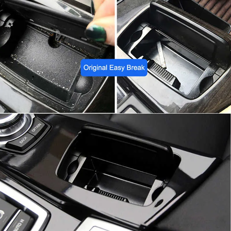 Nueva caja de montaje de Cenicero de consola central de plástico negro compatible con Bmw 5 Series F10 F11 F18 511692063476323114