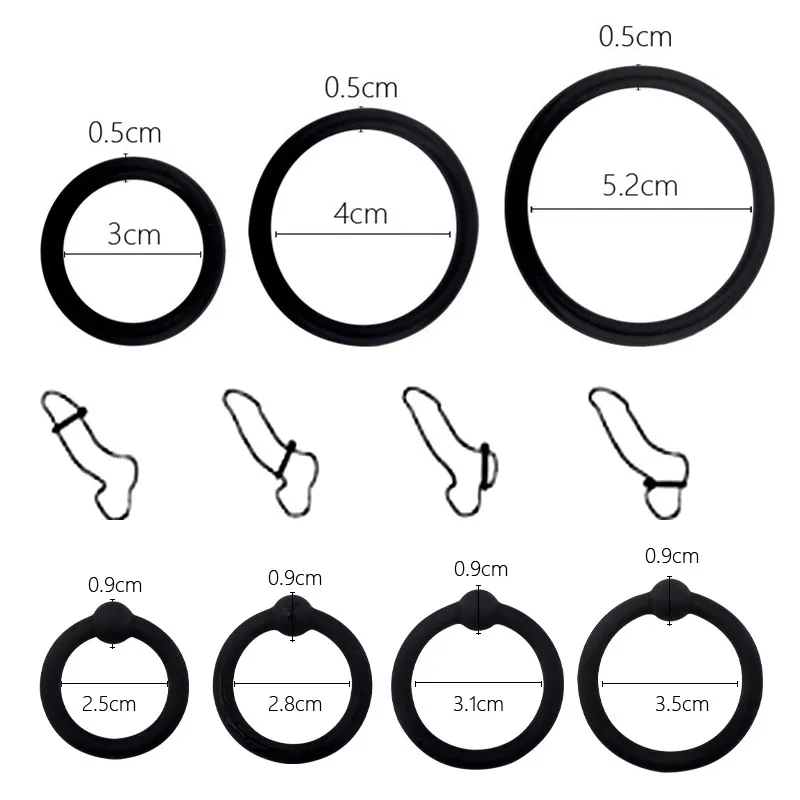 Reusable Cock Ring Penis Rings for Men Foreskin Corrector Soft Silicone Delay Ejaculation Time Lasting Adult sexyy Toys