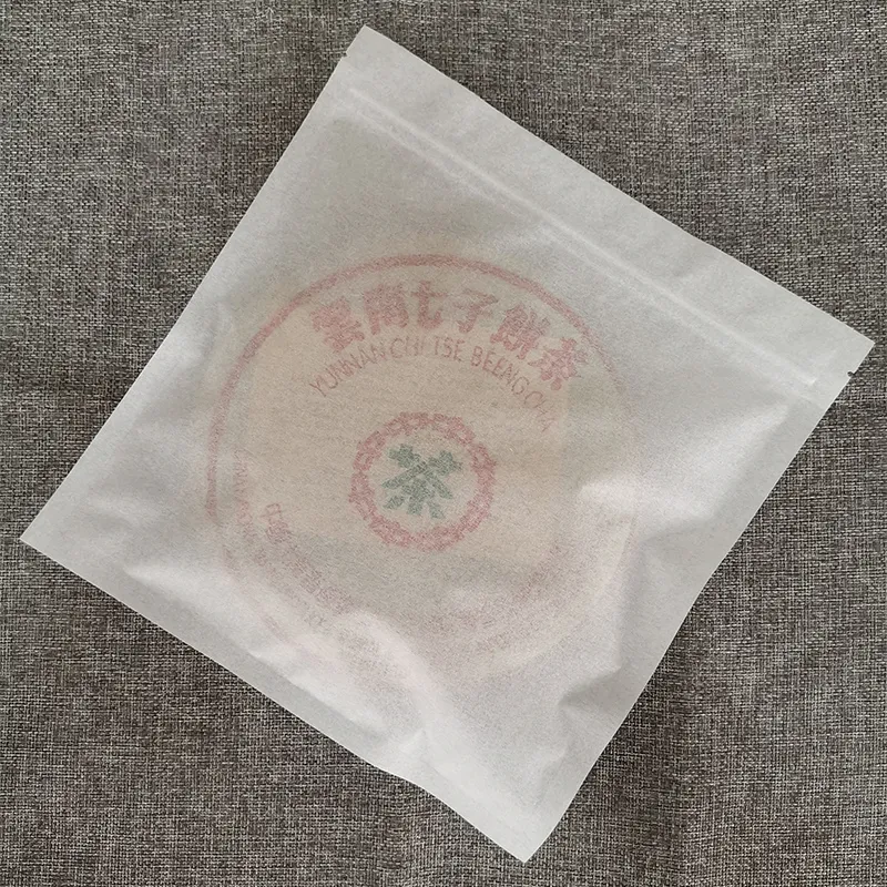 Sacchetti di carta in cotone bianco da 1000 pezzi Sacchetti di stoccaggio sacchetti di imballaggio sigillanti riciclabili torta di tè Puer