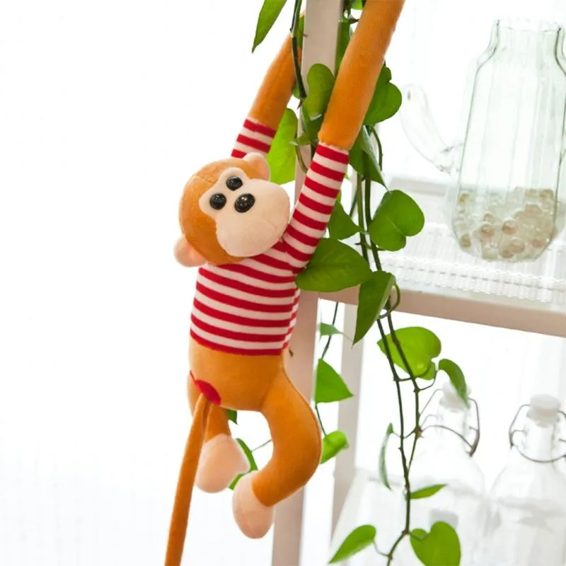 ديكور منزلي آخر كاريكاتير ناعم طويل الذراع Monkey Toys Startain ملزمة الراحة رفيق الأطفال الإبداعية هدايا عيد ميلاد عيد الميلاد D300V