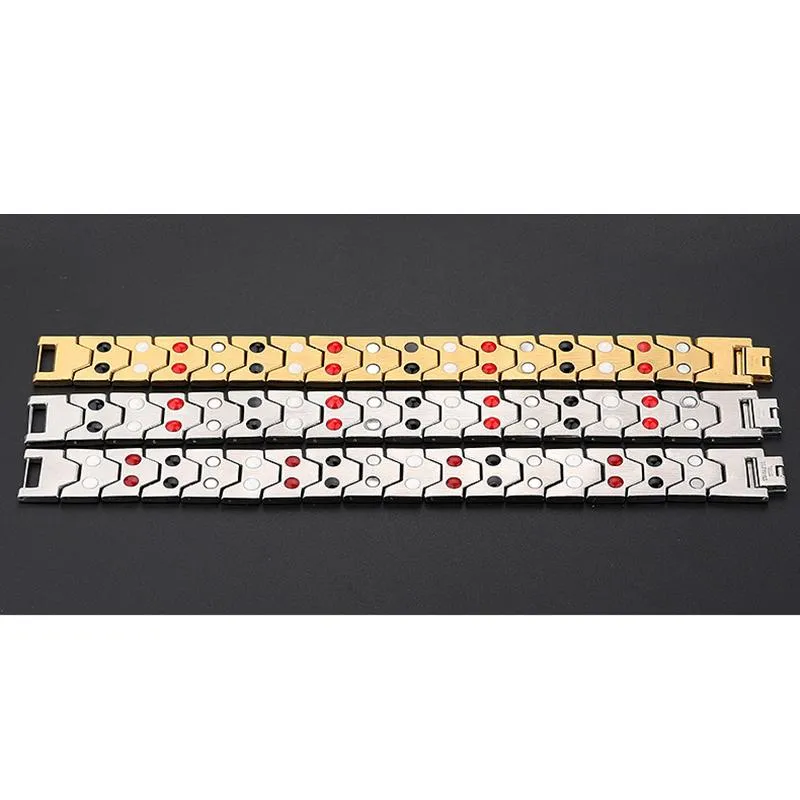 Bracelets en acier titane pour hommes, aimant de protection contre les radiations, pour voyage d'affaires, chaîne à maillons K2 240f