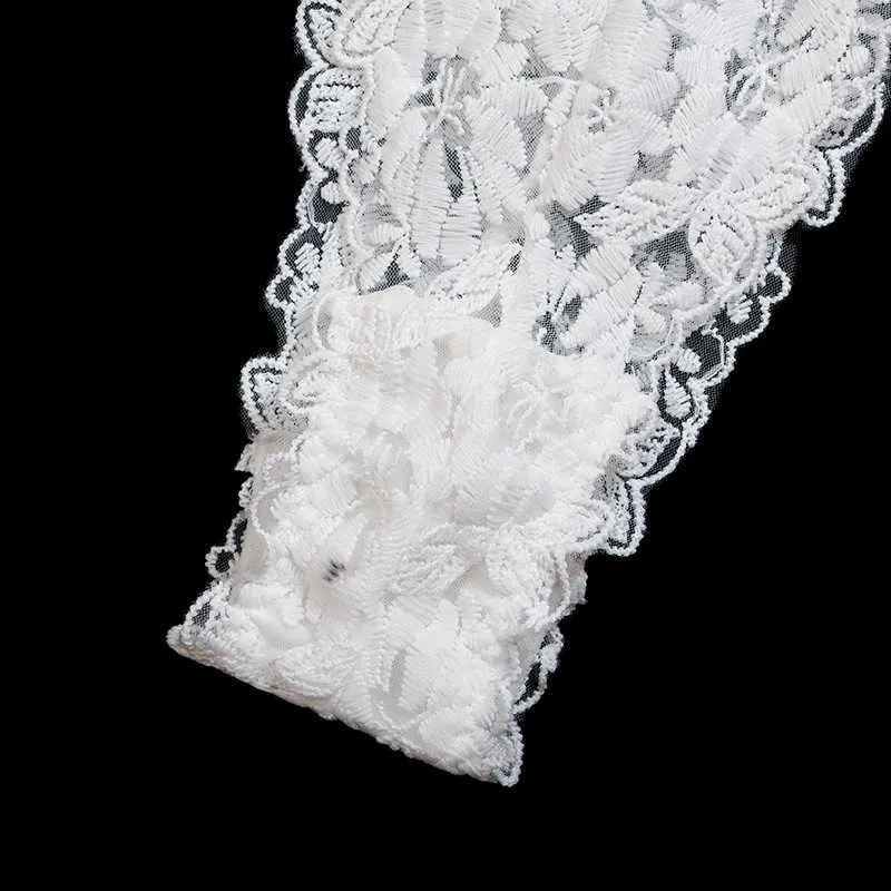 セクシーなセットファッション刺繍ランジェリーセット女性ブラス下着セットセクシーな白い透明なブラジャーとパンティーセットレースL2304
