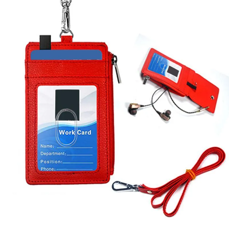 Porte-cartes porte-cou sangle avec lanière Badge personnel ID Bus stationnaire Papelaria fournitures de bureau 2684