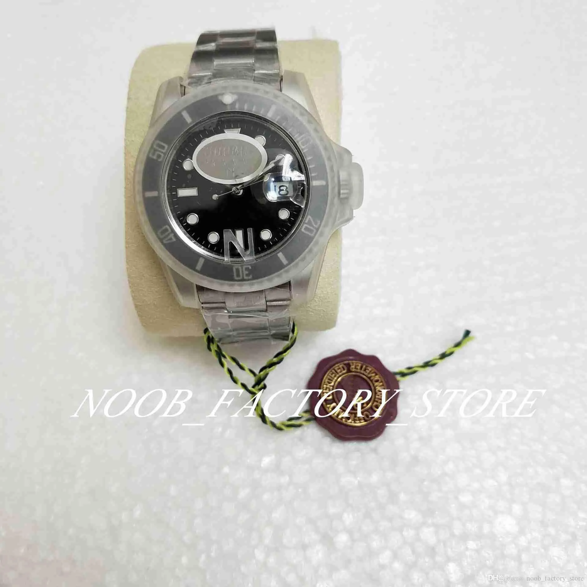 N Factory Watch V5 Version 3 Farbe 2813 Uhrwerk Uhr Schwarze Keramiklünette Saphirglas 40 mm 116610 116610LN Herrenuhren mit N2668