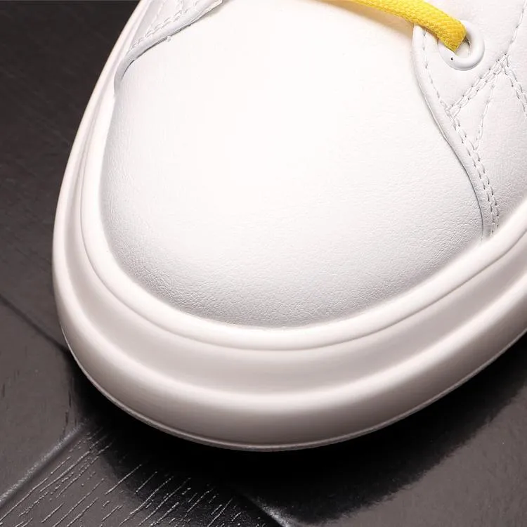 Luxe mannen lace up business trouw schoenen mode ontwerper originele witte tennis sneakers lente herfst vrouwelijke platform ronde teen casual loafers