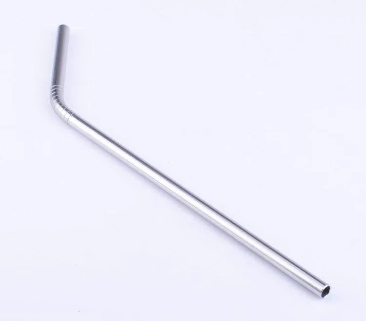 More size stainless steel straw straight and bent 8.5