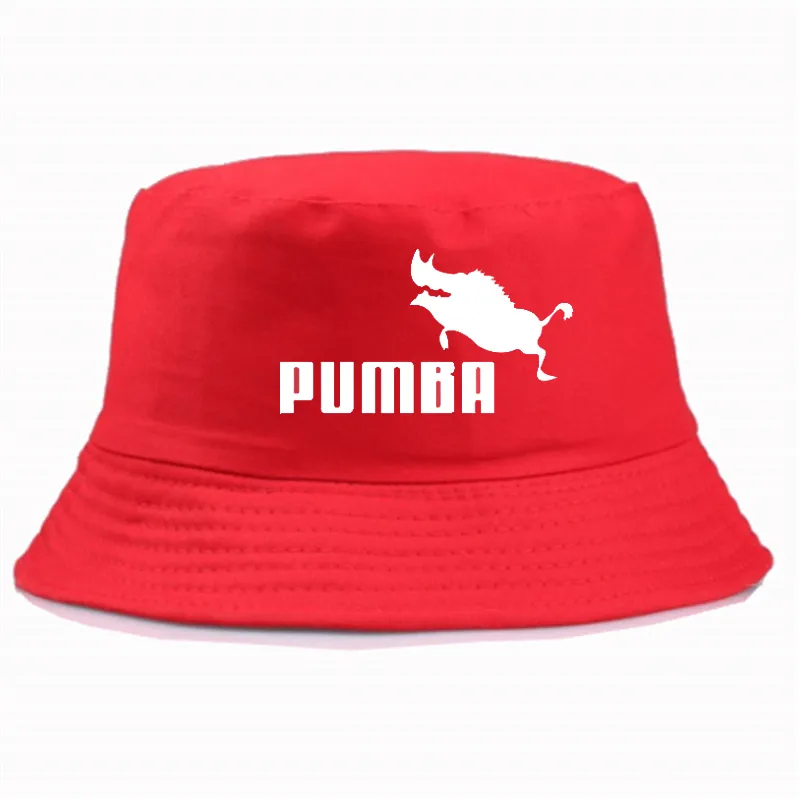Pumba Print Mens Women Panama Bucket Hat Wysokiej jakości czapka letnia czapka słoneczna łowić rybak Hat7688176