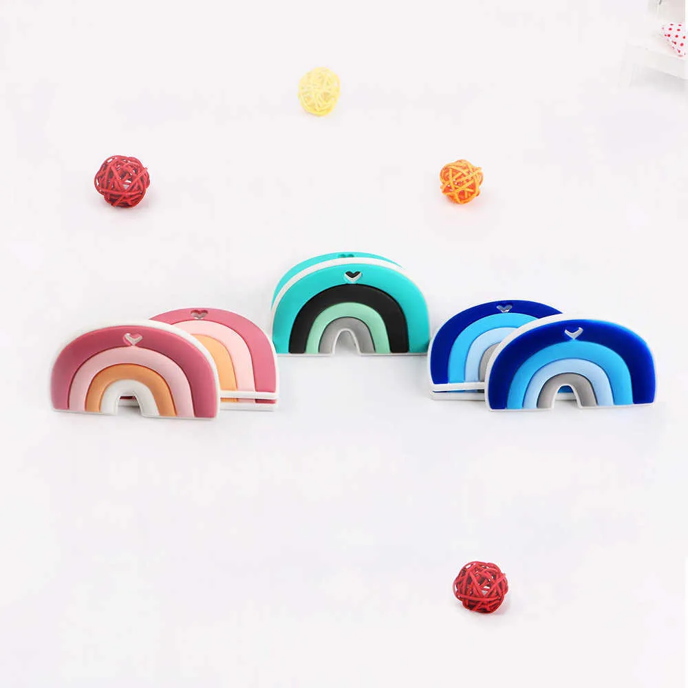 KOVICT SILICON DETTERS CARTOONS RAINBOW FORME BPA Tiny Rod Food Grade Baby Disting Toy 2108127207413