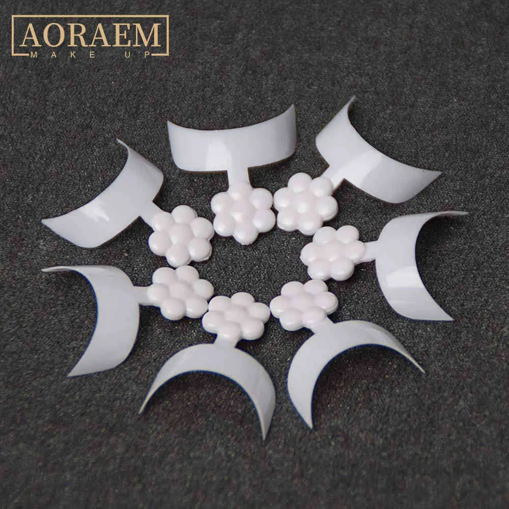 AORAEM Short French with Bag All for Manicure Fake s Tip White Extension False Half Tips Press On Nail Art